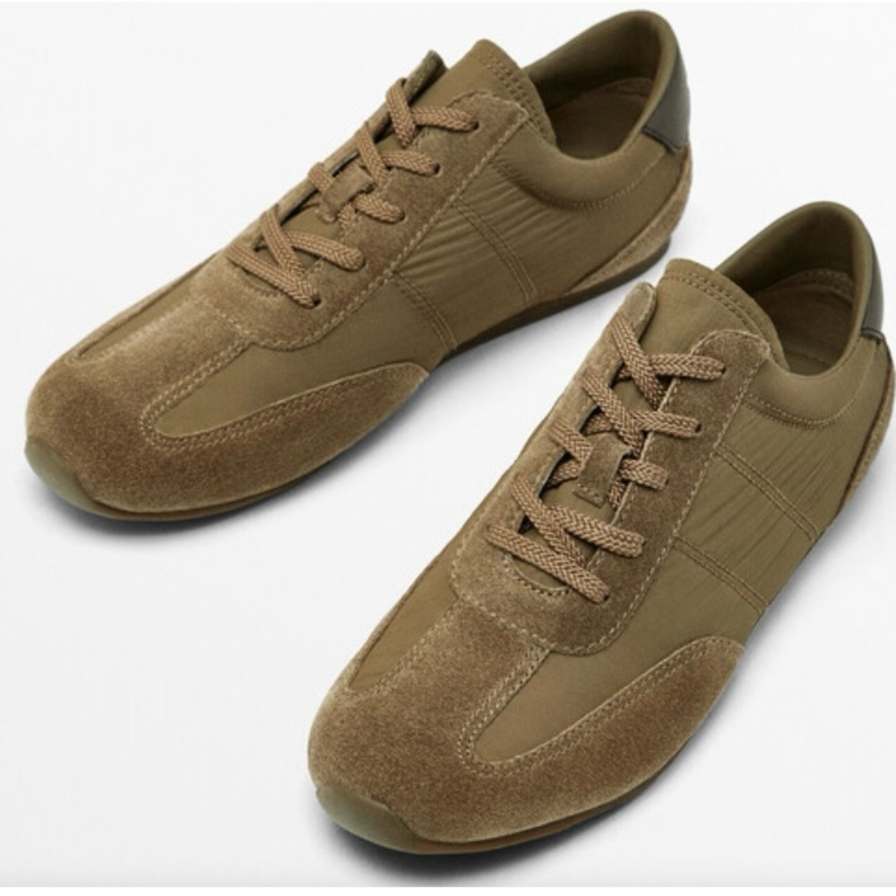 Massimo Dutti Woman Tan Casual Sneakers